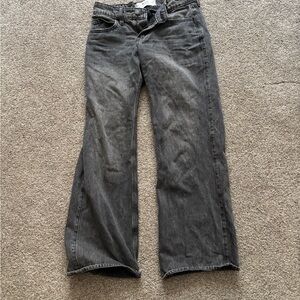 Hollister Dark Gray Flare Jeans